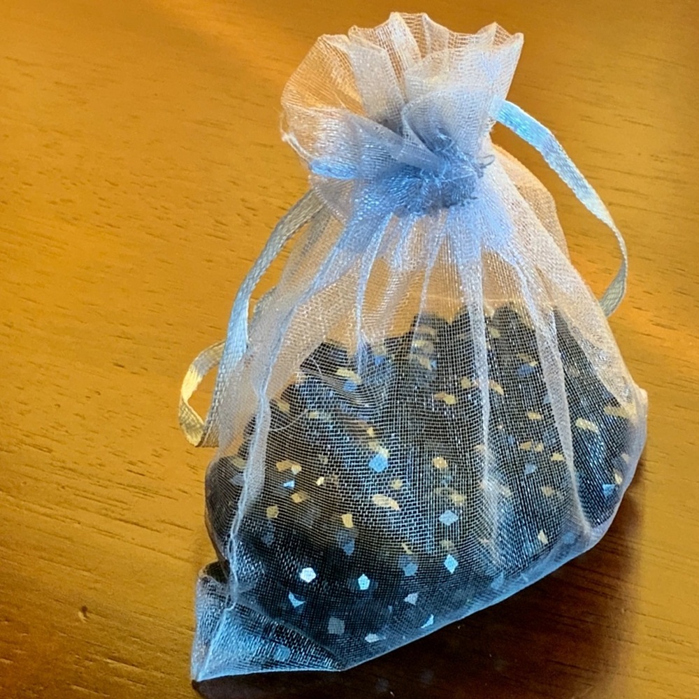 💎100 REAL CRYSTAL BLACK BEADS💎